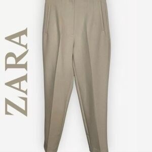 Zara Women's Beige Dress Pants With Pockets Size XS